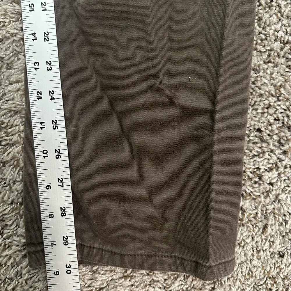 Carhartt Jeans Mens 34x32 Brown Denim Workwear Cargo Pocket Relaxed Rugged Flex